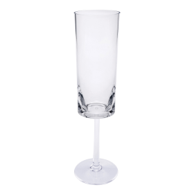 Set of Four Clear Acrylic Stemmed Flutes Set of Four Clear Acrylic Stemmed Flutes