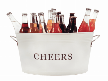 Cheers Galvanized Metal Tub By Twine Cheers Galvanized Metal Tub By Twine