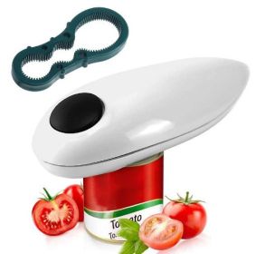 Kitchen Electric Can Opener; Open Your Cans with A Simple Push of Button - Smooth Edge; Food-Safe and Battery Operated Handheld Can Opener Kitchen Electric Can Opener; Open Your Cans with A Simple Push of Button - Smooth Edge; Food-Safe and Battery Operated Handheld Can Opener