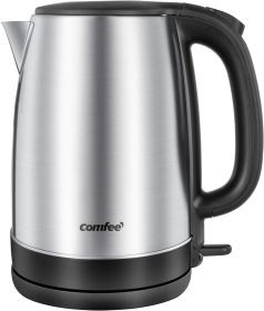 1.7L Stainless Steel Electric Tea Kettle, BPA-Free Hot Water Kettle Electric with LED Light, Auto Shut-Off and Boil-Dry Protection 1.7L Stainless Steel Electric Tea Kettle, BPA-Free Hot Water Kettle Electric with LED Light, Auto Shut-Off and Boil-Dry Protection