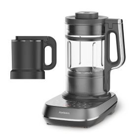 Joydeem Soymilk Maker Machine, Heated Blender with Grind Cup, Low Noise Variable Frequency Brushless Motor, 1.75L Capacity, Black, JD-B1Pro Joydeem Soymilk Maker Machine, Heated Blender with Grind Cup, Low Noise Variable Frequency Brushless Motor, 1.75L Capacity, Black, JD-B1Pro