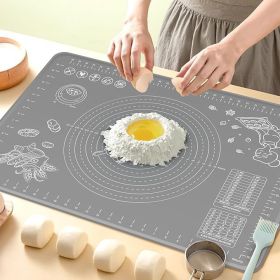 Silicone Baking Mat 32x24 inch, Non-stick Pastry Mat with Measurements and Edge Heightening Silicone Baking Mat 32x24 inch, Non-stick Pastry Mat with Measurements and Edge Heightening