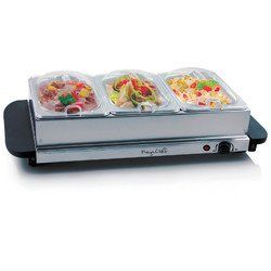 Buffet Server & Food Warmer With 3 Removable Sectional Trays , Heated Warming Tray and Removable Tray Frame Buffet Server & Food Warmer With 3 Removable Sectional Trays , Heated Warming Tray and Removable Tray Frame