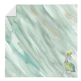 Pelican on Sage Green Napkin