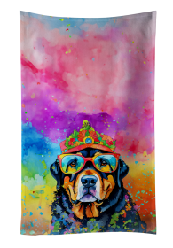 Rottweiler Hippie Dawg Kitchen Towel