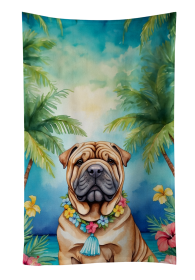 Shar Pei Luau Kitchen Towel