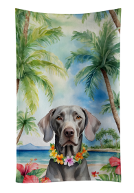 Weimaraner Luau Kitchen Towel