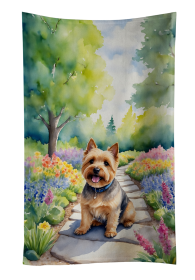 Norwich Terrier Spring Path Kitchen Towel