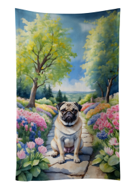 Pug Spring Path Kitchen Towel