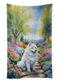 Samoyed Spring Path Kitchen Towel