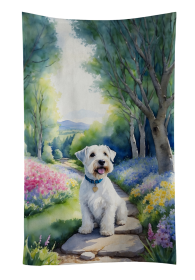 Sealyham Terrier Spring Path Kitchen Towel