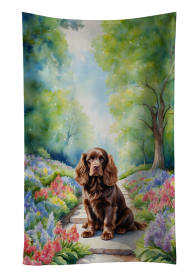 Sussex Spaniel Spring Path Kitchen Towel