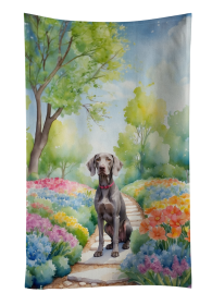 Weimaraner Spring Path Kitchen Towel