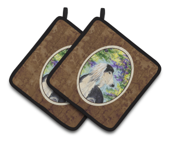 Saluki Pair of Pot Holders