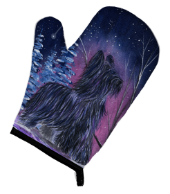 Starry Night Briard Oven Mitt