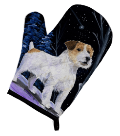 Starry Night Jack Russell Terrier Oven Mitt