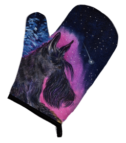 Starry Night Scottish Terrier Oven Mitt