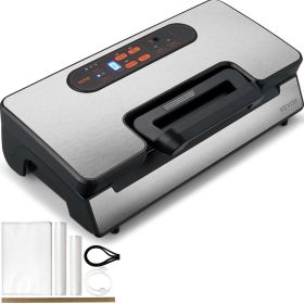 Vacuum Sealer Machine, 90Kpa 130W Powerful Dual Pump and Dual Sealing, Dry and Moist Food Storage Vacuum Sealer Machine, 90Kpa 130W Powerful Dual Pump and Dual Sealing, Dry and Moist Food Storage