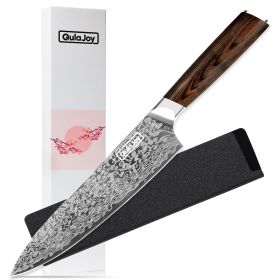 Japanese Chef Knife  Kitchen Knife High Carbon German Steel Cooking Knives Damascus Pattern Japanese Knife With Ergonomic Handle For Home Kitc