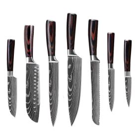 6 Piece Set 8 Piece Set 10 Piece Set Knife Chef's Knife Chef's Knife Kitchen Knife Cooking (Option: 7piece set)