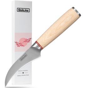 Vegetable Cleaver - Japanese Cleaver Chopping Knife High Carbon Stainless Steel Knives With Wooden Handle (Option: Pairing Knife)