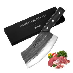 Cleaver Knife Meat Cleaver Knife For Meat Cutting, Real Hand Forged Knife High Carbon Steel Knife, Butchers Knife Meat Knife For Home And Outdoor (Option: Meat Cleaver Knife)