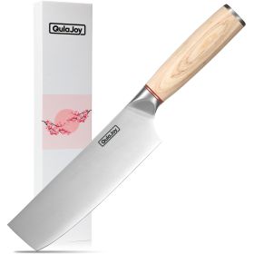 Vegetable Cleaver - Japanese Cleaver Chopping Knife High Carbon Stainless Steel Knives With Wooden Handle (Option: Vegetable Knife)